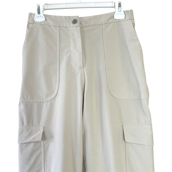 LULULEMON Women's Size 27 Bone Cream Utilitech Cargo Pocket Zip High-Rise Pants - Picture 2 of 7